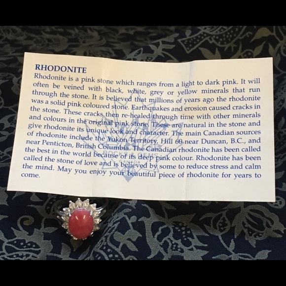 Rhodonite Cocktail Ring - Picture 2 of 3